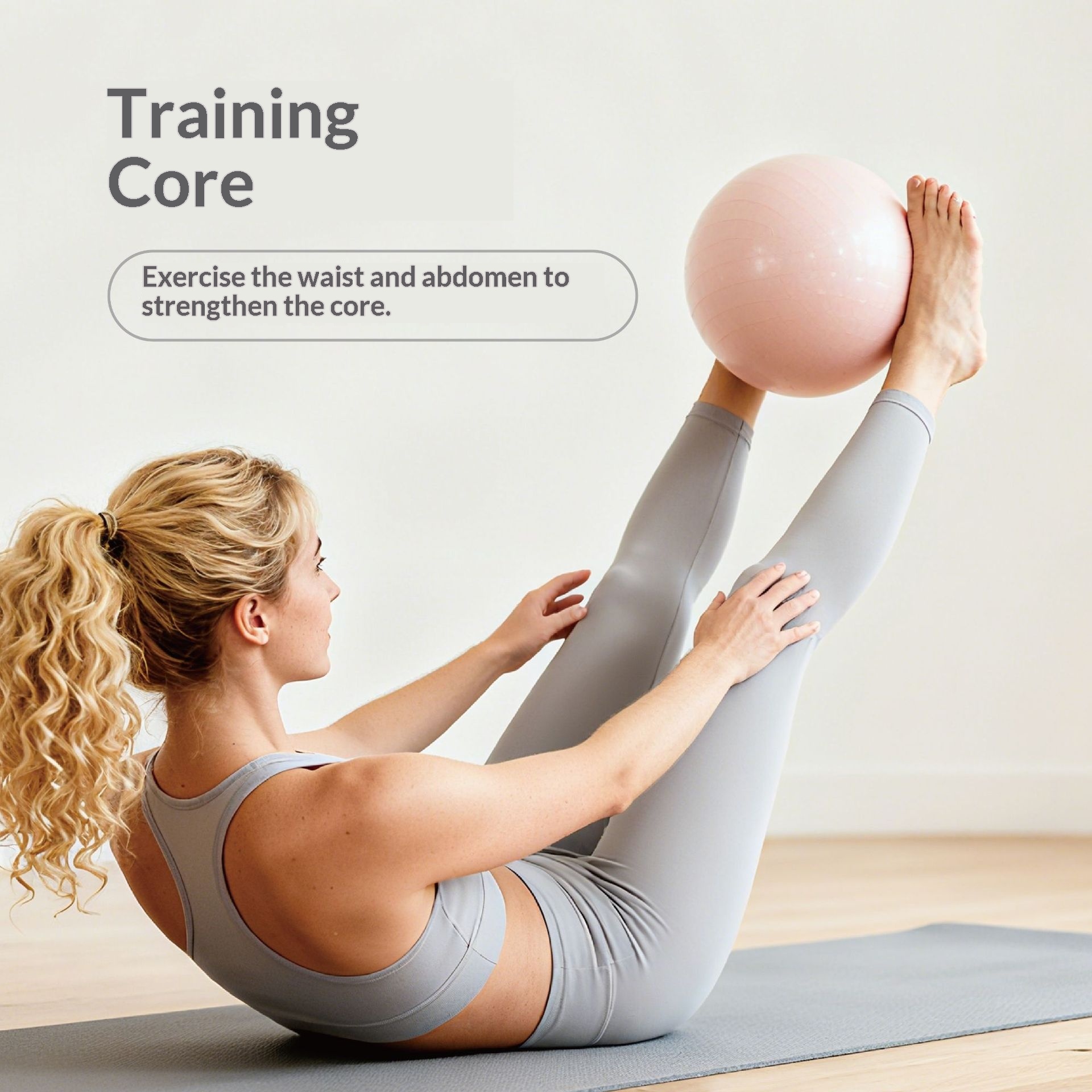 Pvc Explosion-proof Frosted 25cm Mini Gymnastics Balance Fitness Hip Ball - Image 2