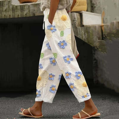 Printed Women's Fashionable Loose Casual Pants