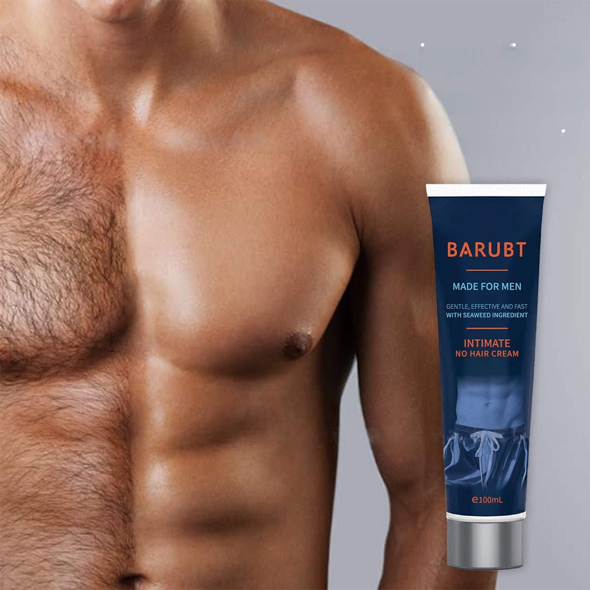 Mens Hair Removal Cream Wax For Whole Body Gentle On The Armpits Non-Irritating Removes Hair At The Root With No Residual Dark Spots