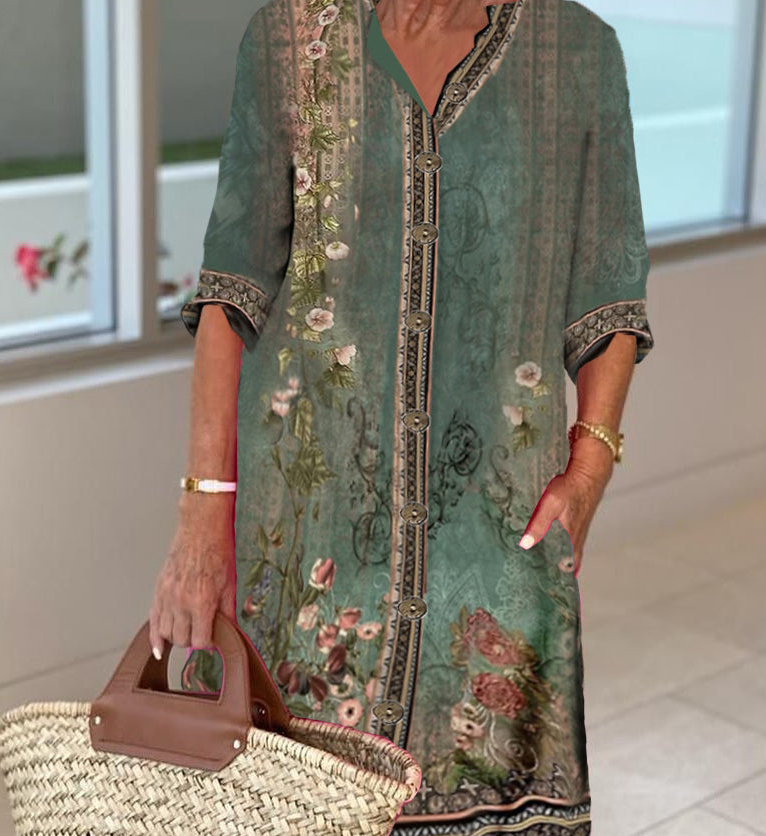 Women's Fashion Printed Dress