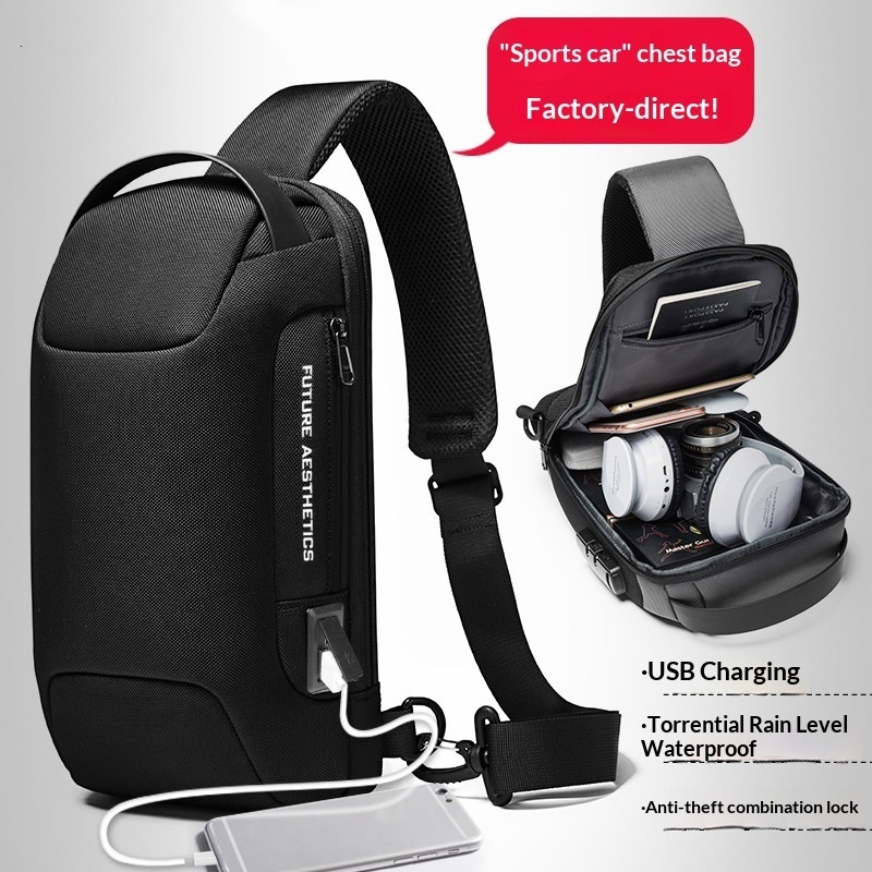 Men's Outdoor Waterproof Business Shoulder Bag