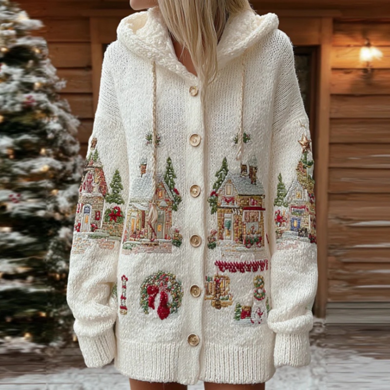 Soft-touch Women's Loose Long Cardigan With A Round Neckline