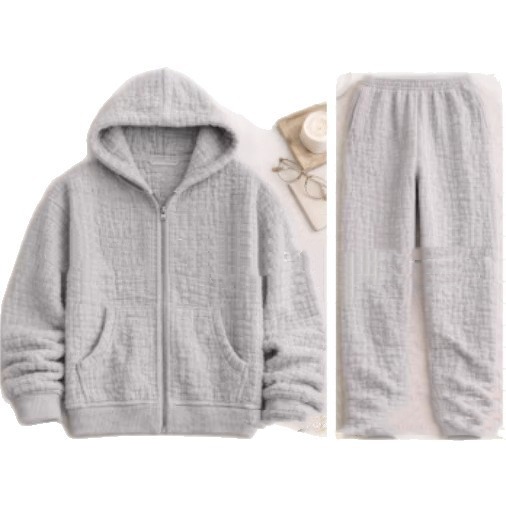 Loose-Fit Hooded Minimalist Sweater Mens Sophisticated Autumn Outfit Set