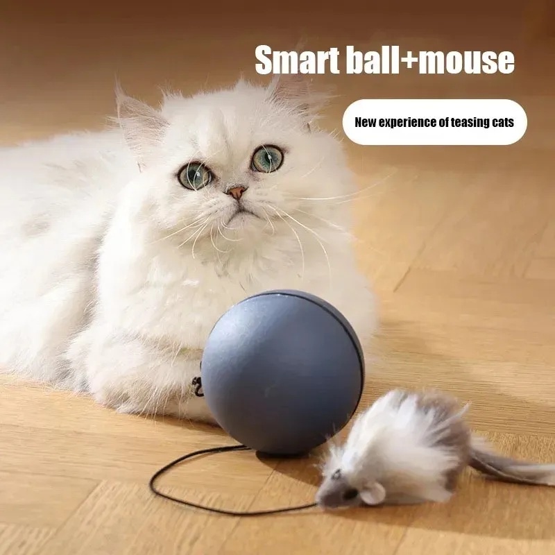 Cat Toys Mouse Teaser Ball Funny Moving