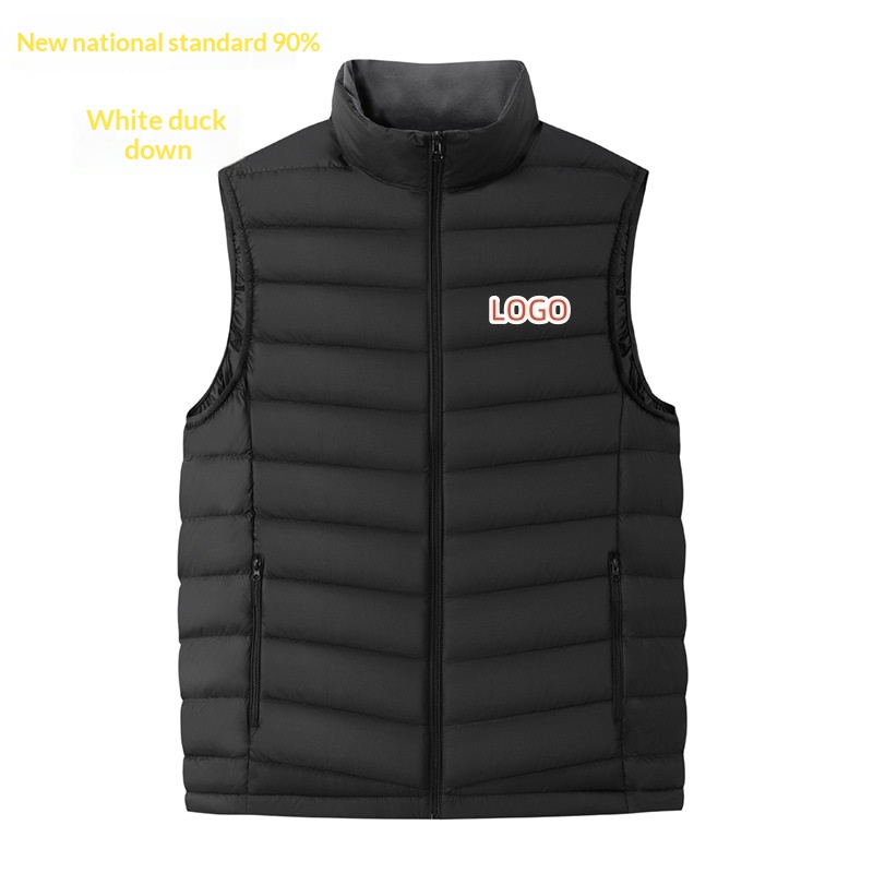 Stand-collar Sleeveless Vest Padded And Warm