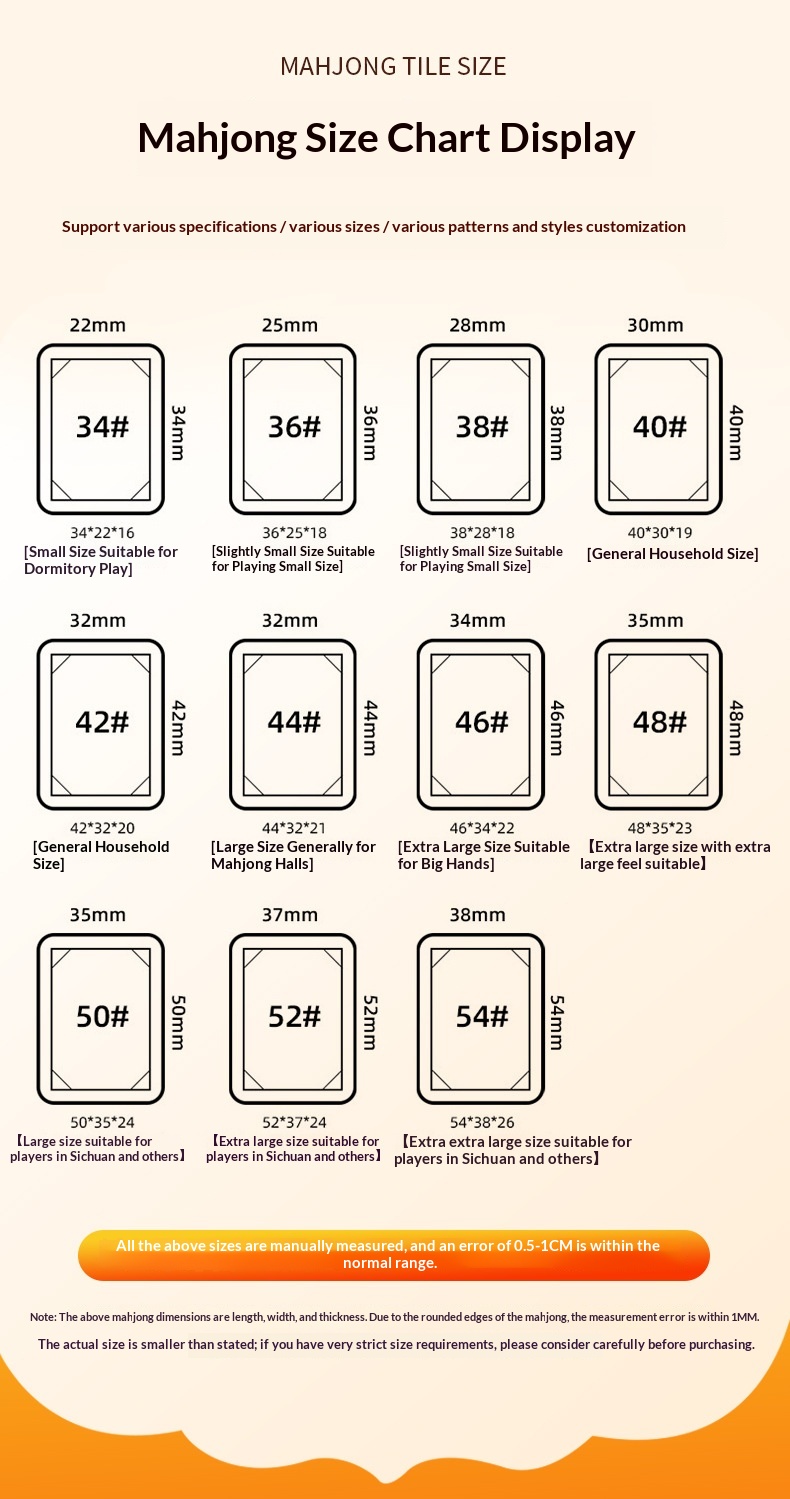 Generic multi-size chart; exact SKU size unconfirmed
