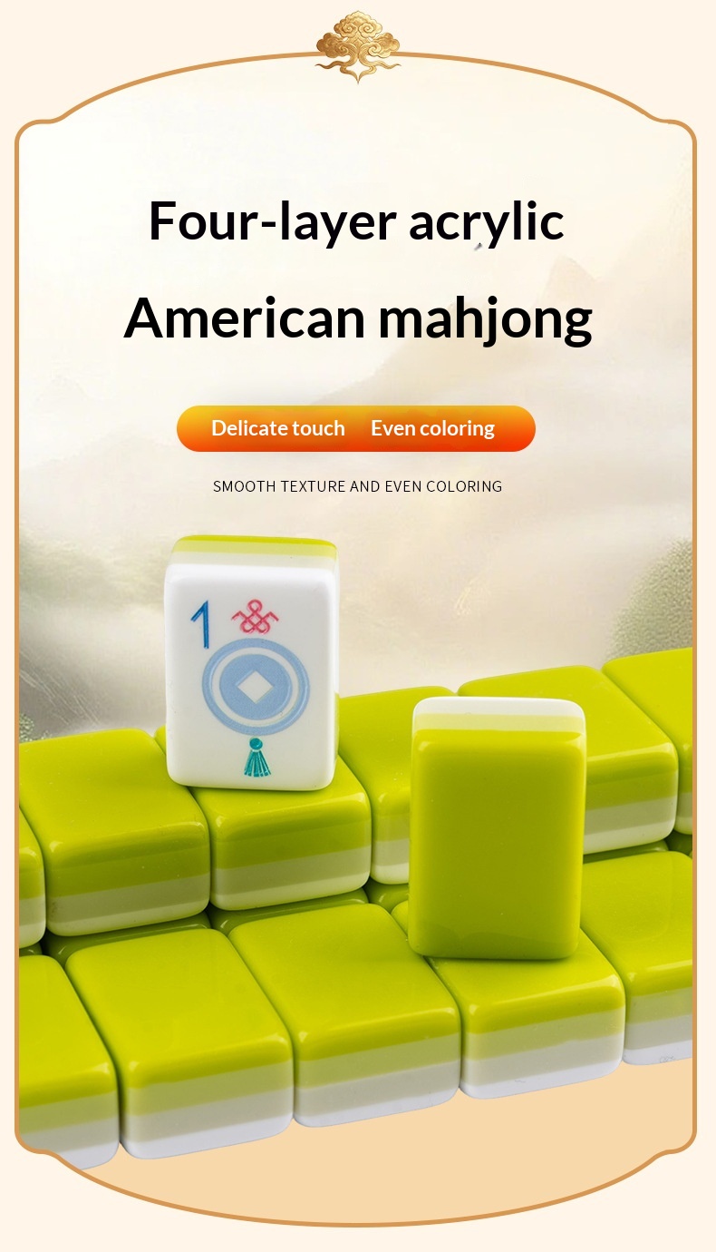 Green tiles with acrylic and American claims