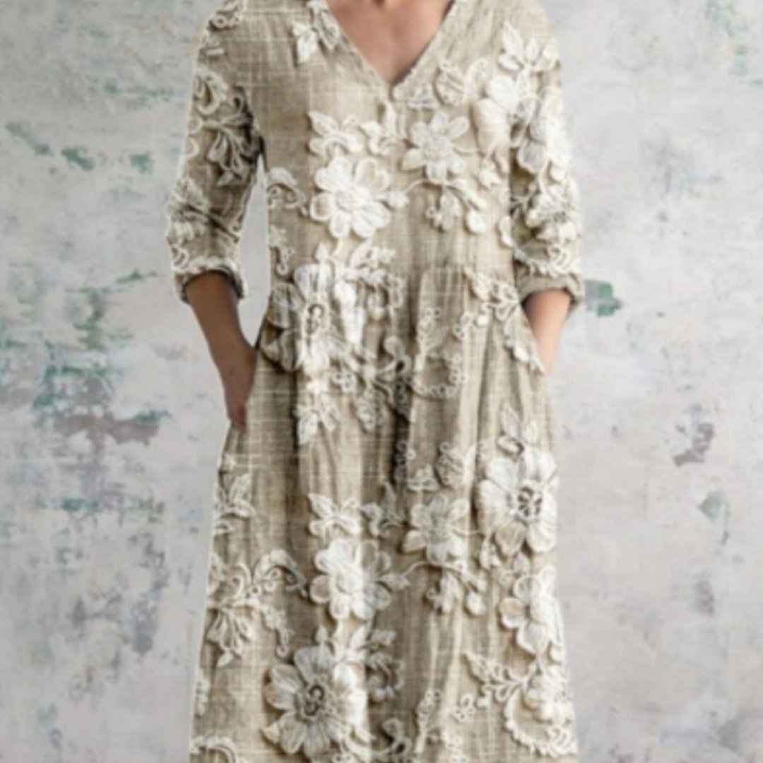 Printed American-style Fashionable Casual Dress For Women