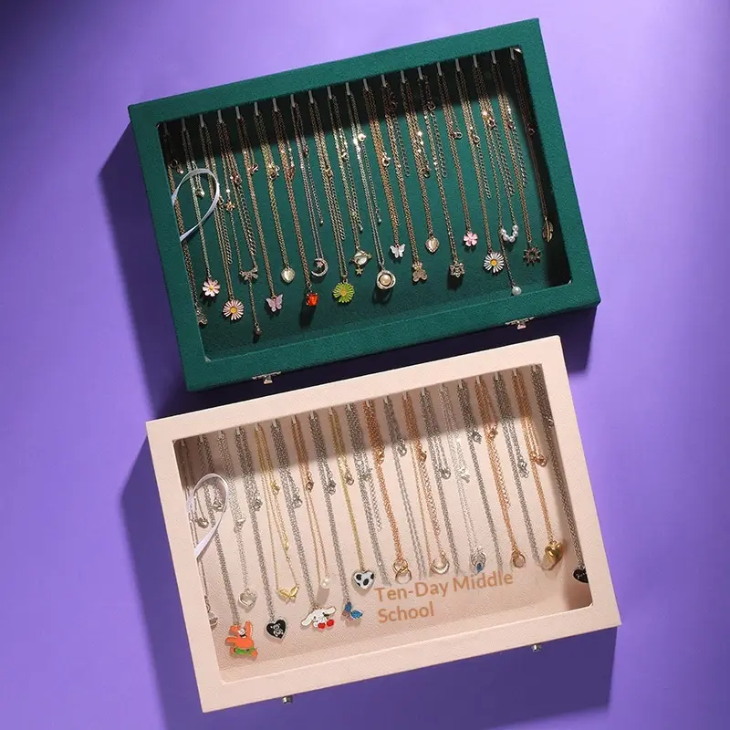 High-end Velvet Jewelry Storage Bracelet Display Box