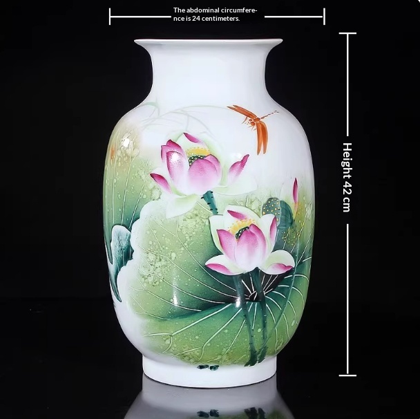 Lotus Flower Vase Ornaments For Living Room And Entryway Symbolizing Abundance Year After Year
