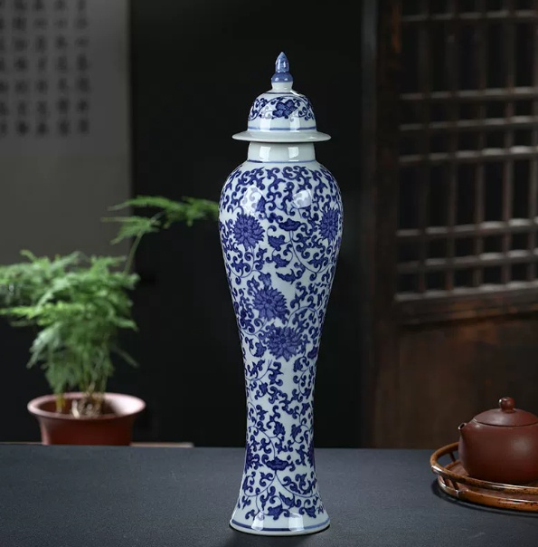 Blue and White Porcelain Vase