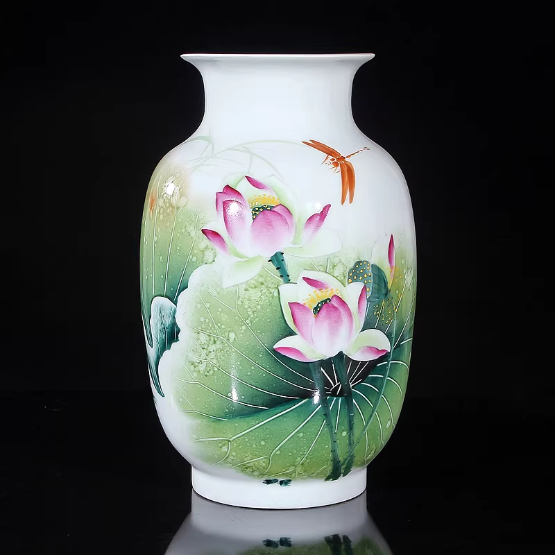 Lotus Flower Vase Ornaments For Living Room And Entryway Symbolizing Abundance Year After Year