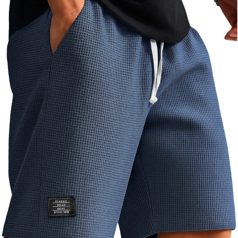 Waffle-Weave Cropped Pants Mens Mid-Years Pants