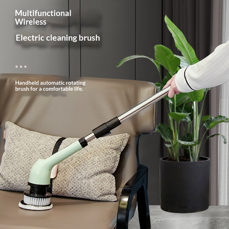 9-in-1 Electric Cleaning Brush Portable Multifunctional Long-Handle Telescopic Electric Brush And Mop