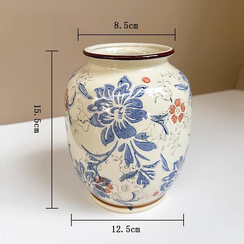 Ceramic Vase, Blue-and-White Porcelain, picture 2 of 6