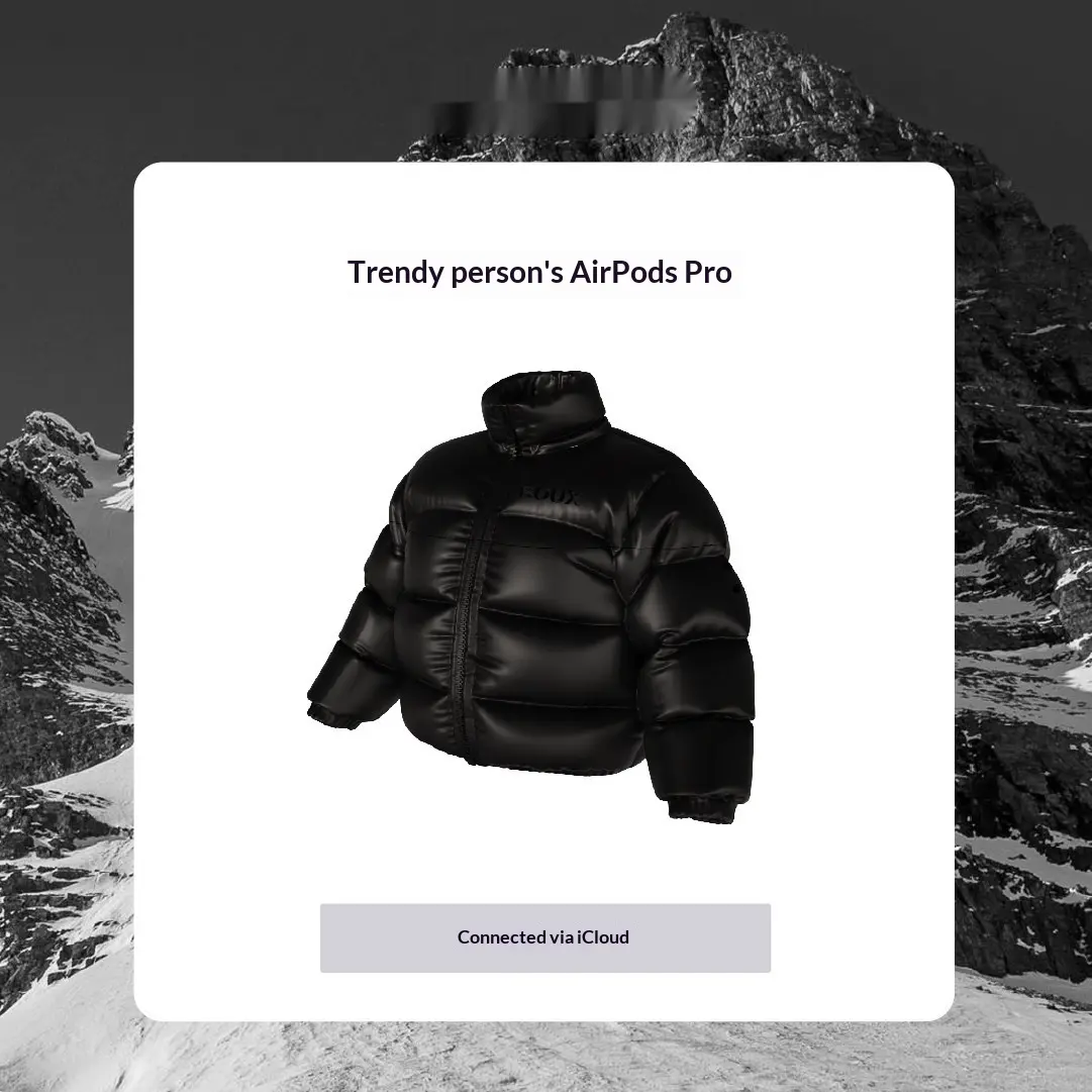 Down Jacket Headphone Protective Case