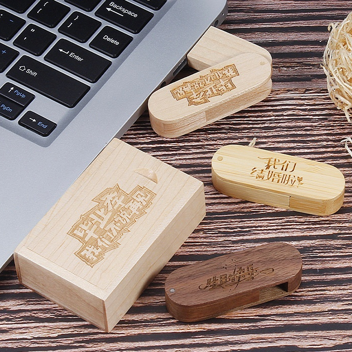 Pendrive en Caja de Madera - Regalo Conmemorativo - imagen 1