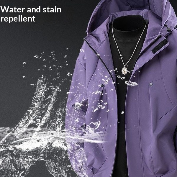 Men's And Couple's Outdoor Windproof Lettered Jacket