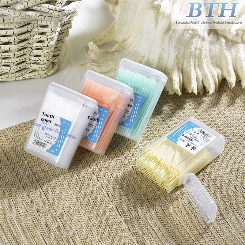 Boxed Plastic Disposable Household Toothpicks