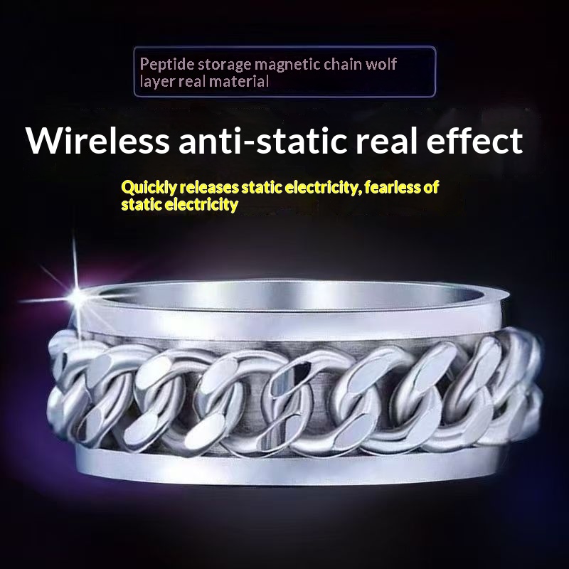 Personalized Men's Solo Influencer Style Chain Ring