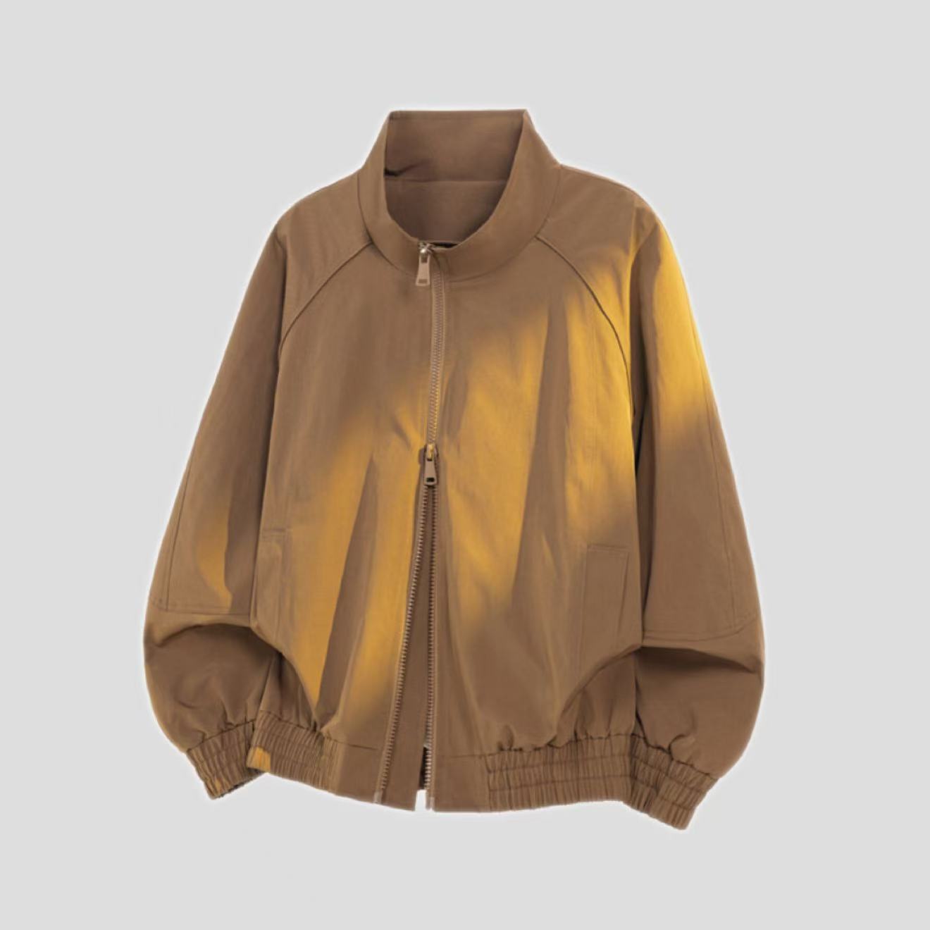 Men's Stand-Up Collar Short Work Jacket