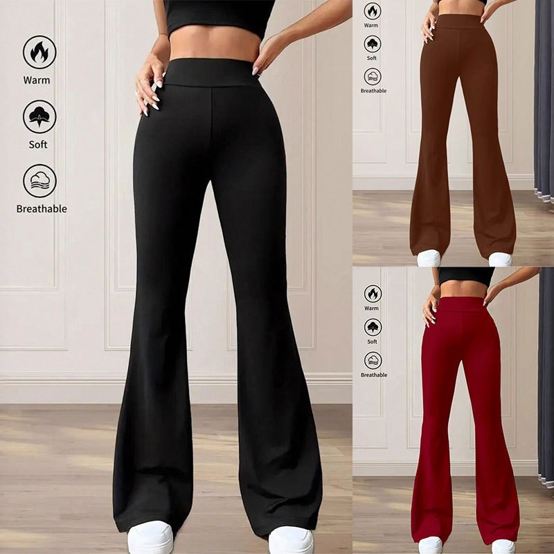 بنطال نسائي كاجوال فضفاض بخصر عالٍ وطول أرضي