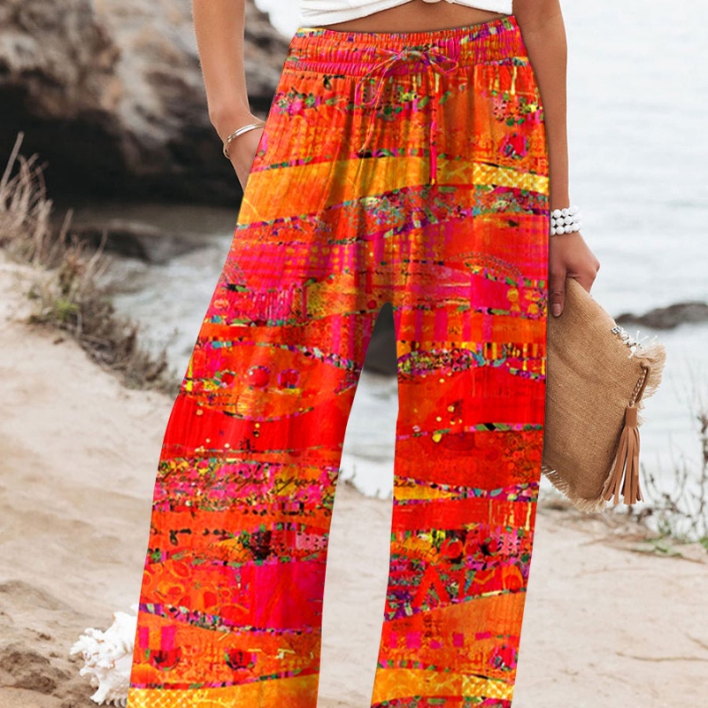 AutumnWinter Linen Womens Artistic Retro Casual Trousers