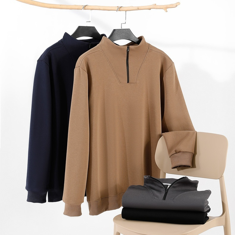 Fashionable Casual Versatile Best-selling Fleece-lined Mens Top