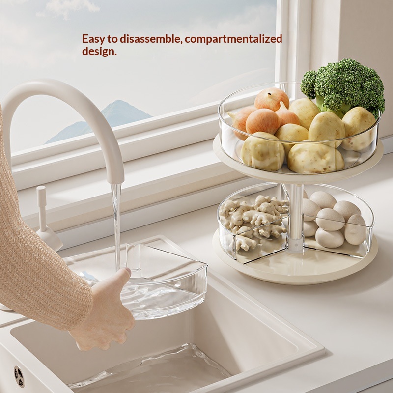 Rotating Spice Rack Kitchen Countertop Condiments