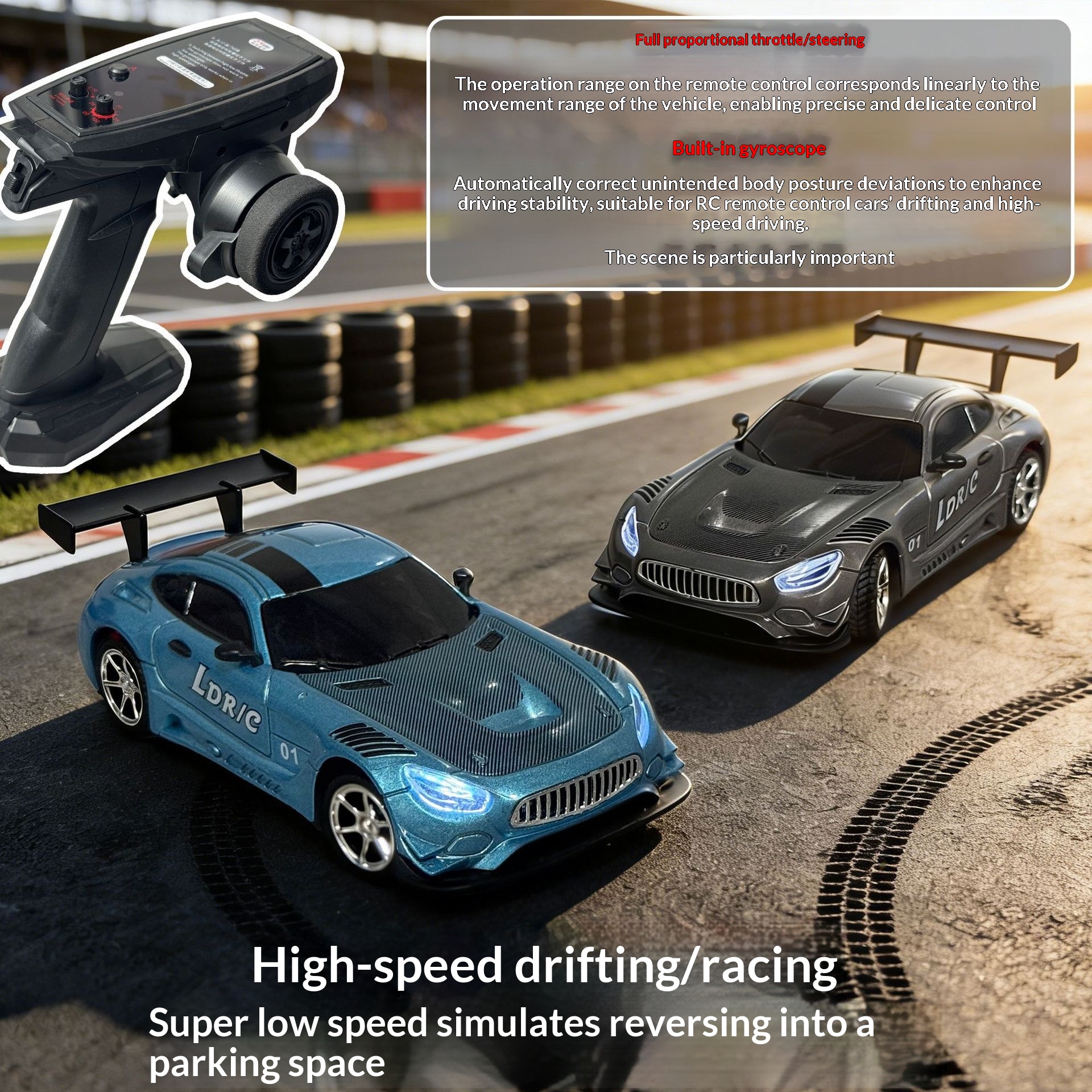 Drift Racing RC Car Desk-Scale 143 AMG Model Car Full-Size Toy