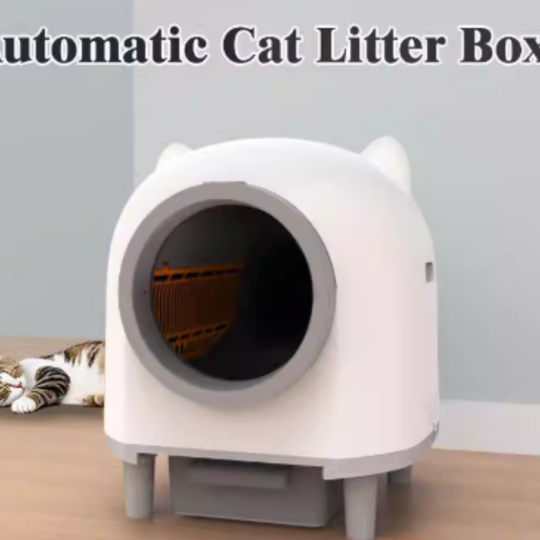 Fully Enclosed Automatic Cat Litter Box With Automatic Cleaning Function
