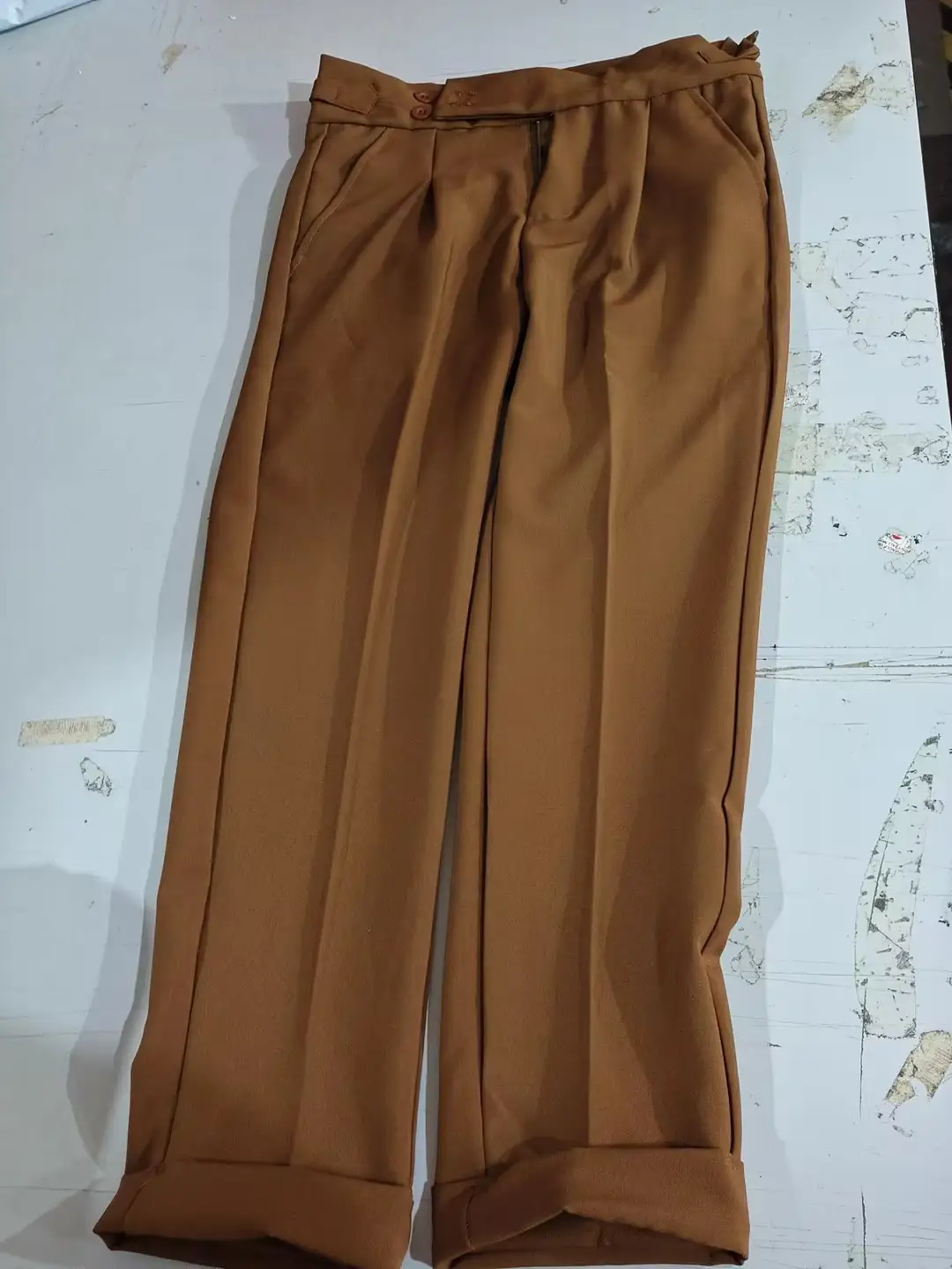 Men's Trousers New Slim Solid Color Small Trousers Straight