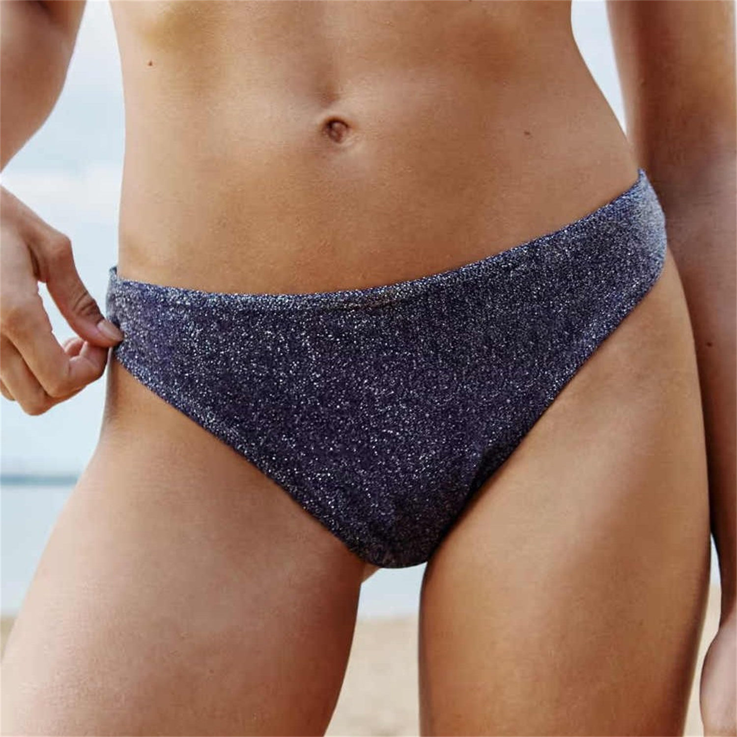 Physiological Underwear Female Shiny Silk Thread