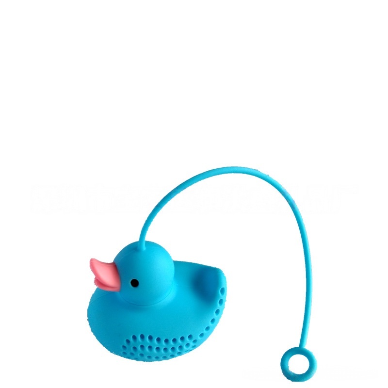 Tea flower tea filter duck silicone tea infuser (yellow)