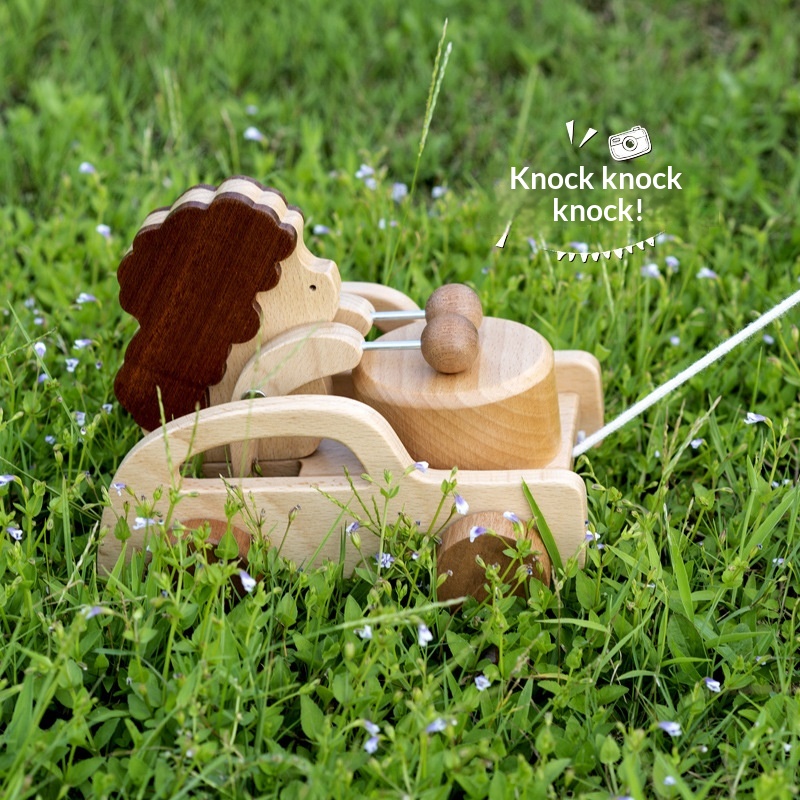 Early Childhood Educational Puzzle Toy Drumming Car