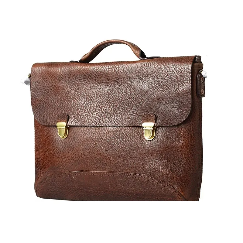 Men's Genuine Leather Handmade Retro Handbag