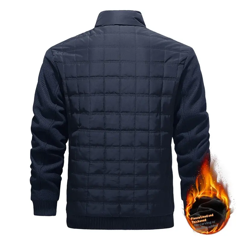 Plaid Casual All-Match Mens Long-Sleeve Jacket
