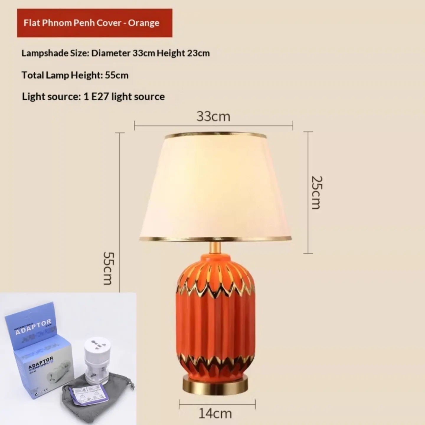 Minimalist Cozy Light-Luxury Creative Ceramic Table Lamp