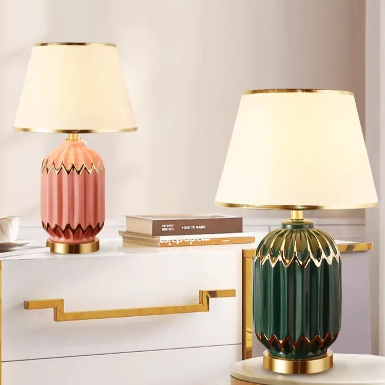 Minimalist Cozy Light-Luxury Creative Ceramic Table Lamp