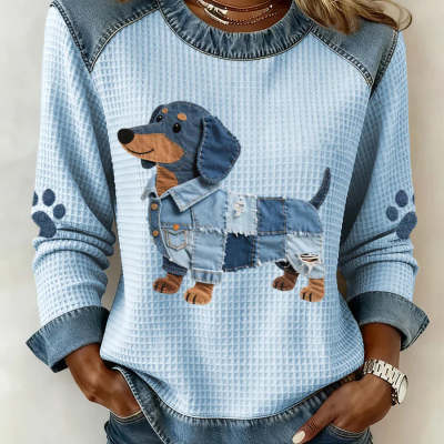 Women's Printed V-Neck T-Shirt Top