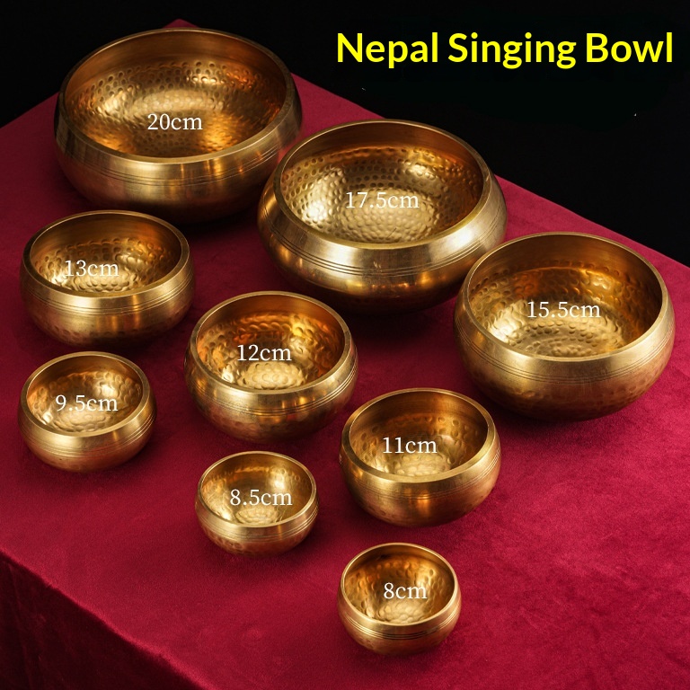 Himalayan Sanskrit Frequency Bowl – Nepalese Copper Meditation Singing Bowl