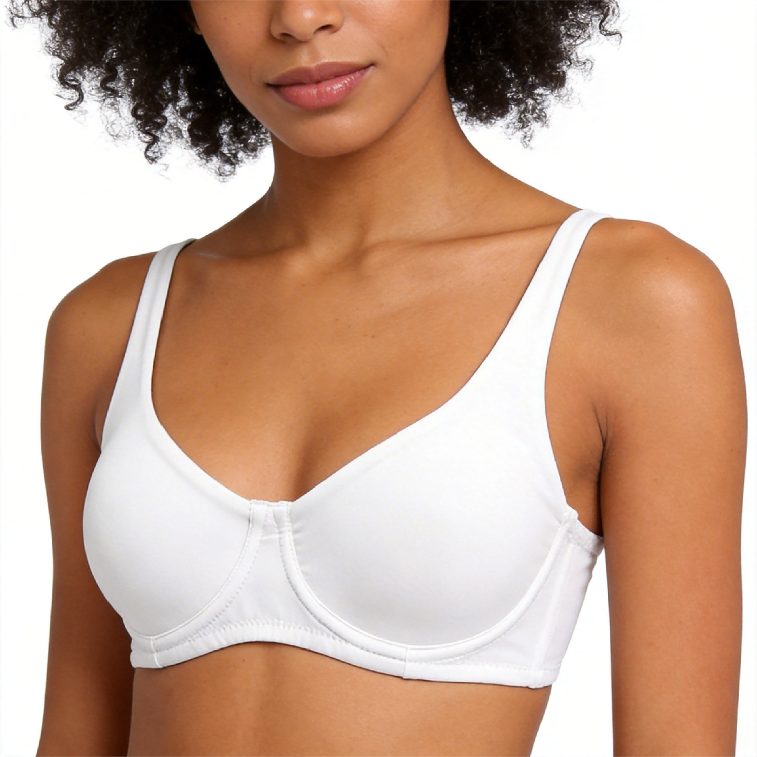 Supportive Underwire For Unpadded Spandex Polyester Bras