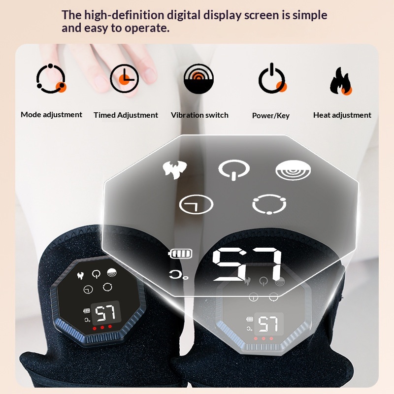 Knee Massager With Electric Heating And Heat Therapy Device