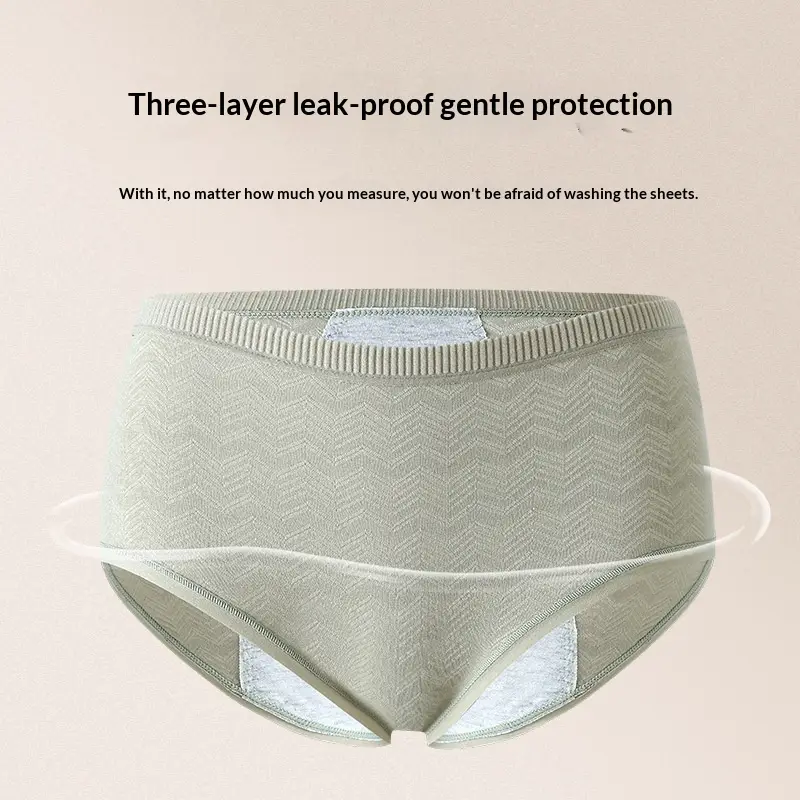 High-waisted Pure Cotton Period Panties For Women