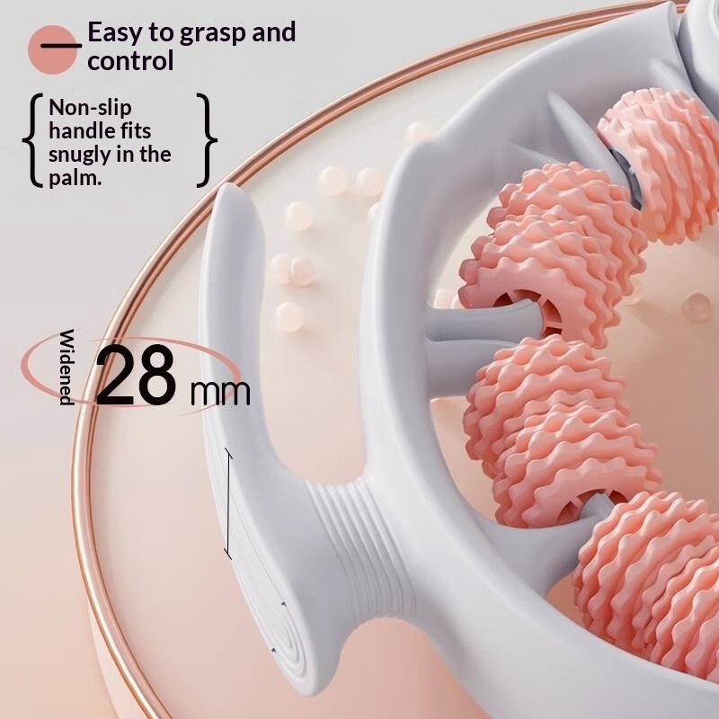 Circular Clamp Leg Roller Silicone Calf Slimming Massager