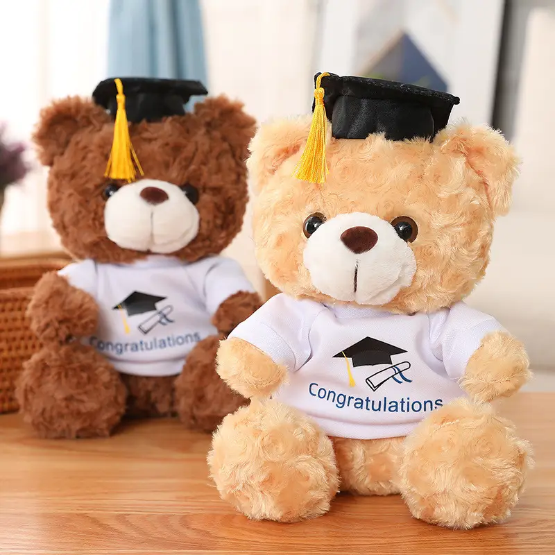 Cute Doctorial Hat Little Bear Doll