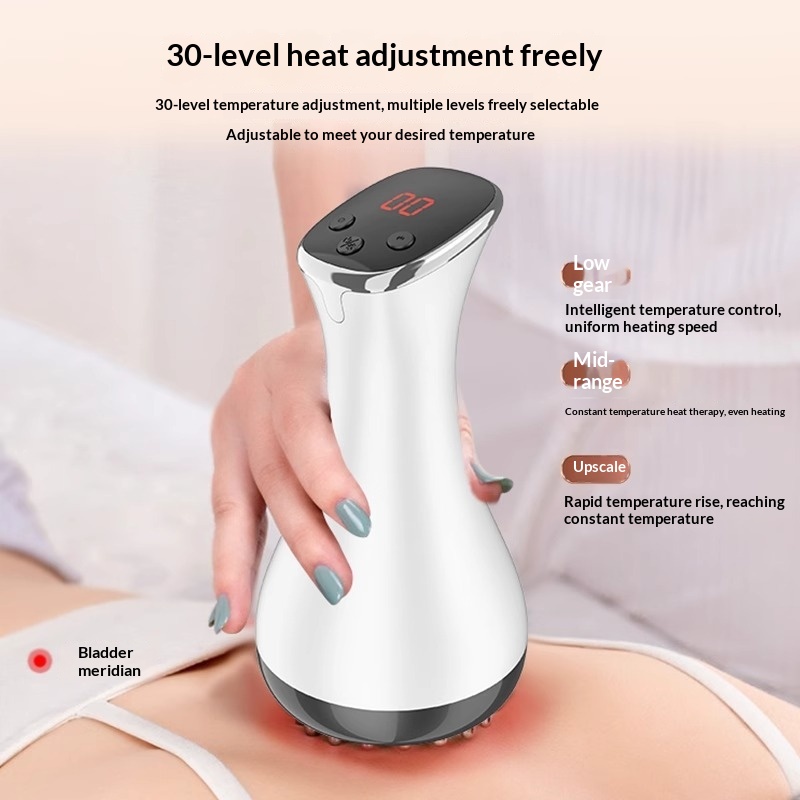 Full-Body Abdominal Gua Sha Heating Massage Device