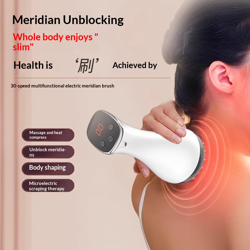 Full-Body Abdominal Gua Sha Heating Massage Device