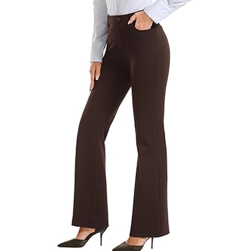 High-waisted Slim-fit Suit Pants For Women