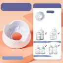 Wide-caliber Sippy Spout Universal Gravity-ball Baby Bottle Cap With Handle view 9